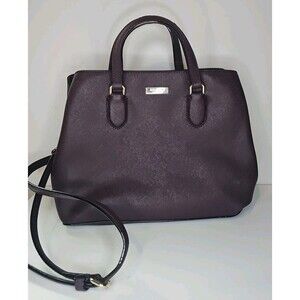 KATE SPADE Burgundy Laurel Way Evangelie Satchel Crossbody Bag